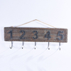 Redaimed Old Aged Numbered Industrial Wooden Coat & Hat Rack