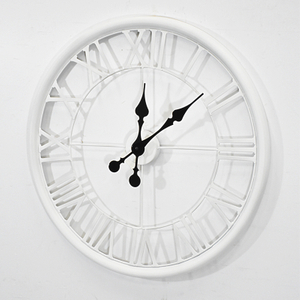 New Products Aged Retro White Antique Clock Wall for Home Décor