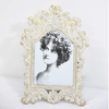 Vintage Metal Gold Finish Lace Ornate Filigree Mini Photo Frame