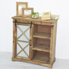 Natural vintage Farmhouse sliding barn door cabinet