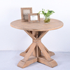 Pedestal French Antique Sturdy Rustic Solid Wood Round Dining Table