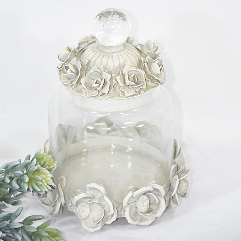 Rustic Small Storage Decorative Glass Jars with Lids