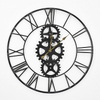 Roman Gear Decorative Wall Clock Bronze/Black 