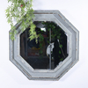 Vintage Octagon French Country Distressed Wooden Wall Mirror for Home Deocration 