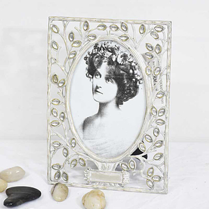 Antique Vintage Delicate Wedding Metal Samll Photo Frame 