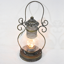 Vintage Antique Led Hurricane Lantern 