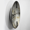 Rustic Farmhouse Plate Shape Galvanized Wall Clock for Home Decor