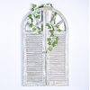 Shabby Chic Vintage Rustic White Handmade Decorative Wooden Window Shutter Wall Mirror