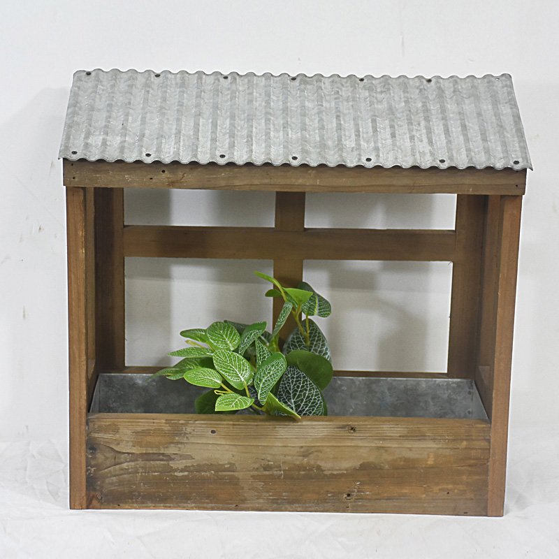 New Design Vintage Rustic Country Style Solid Wooden Garden Herb Planter 