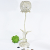 Shabby Chic Distressed White Flower Metal Candle Holder Wholesale