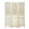 Luckywind Hand-painted Shabby Chic French Country Wooden Folding Screen Room Divider 