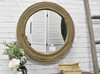Luckywind Living Room Wall Antique Wood Mirror Frame Mirrors Decor Wall, Mirrors Decor Wall Round 