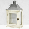 Rustic White Wooden Hurricane Candle Lantern for Wedding Or Wall Hanging, Solid Wood Lantern Wedding Table Centerpieces 