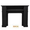 Luckywind Custom Design High Quality Indoor Used Freestanding Gas Black Wood Fireplace 